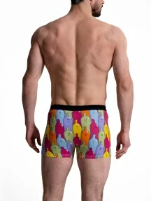 Мужские бесшовные трусы-боксеры Oemen, MB098, рис. 098 МУЛЬТИКОЛОР